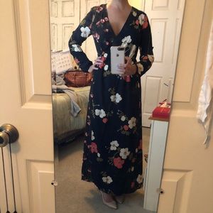 Lauren Conrad runway maxi wrap dress